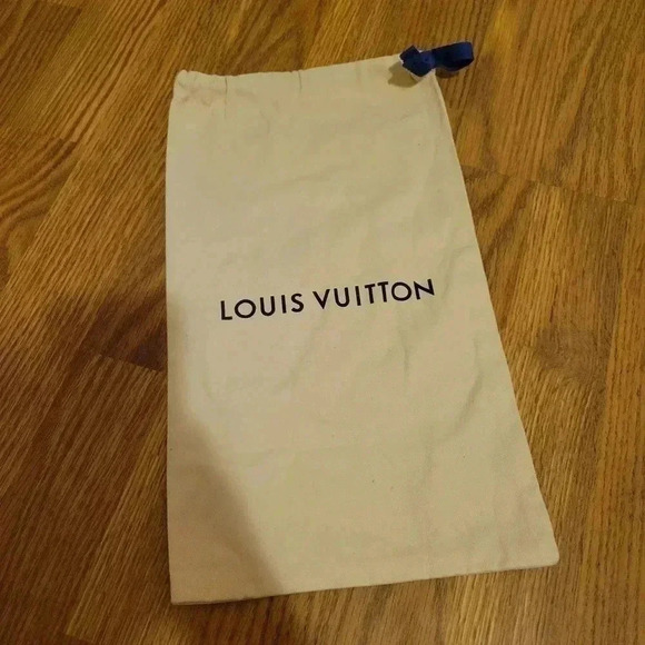 Authentic Louis Vuitton LV 15.5x9" Cloth Dustbag Duster Case Shoes Small Purse - Picture 1 of 4